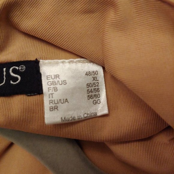 Venus sparkly silver sequin knee length camel color dress XL - Picture 11 of 11